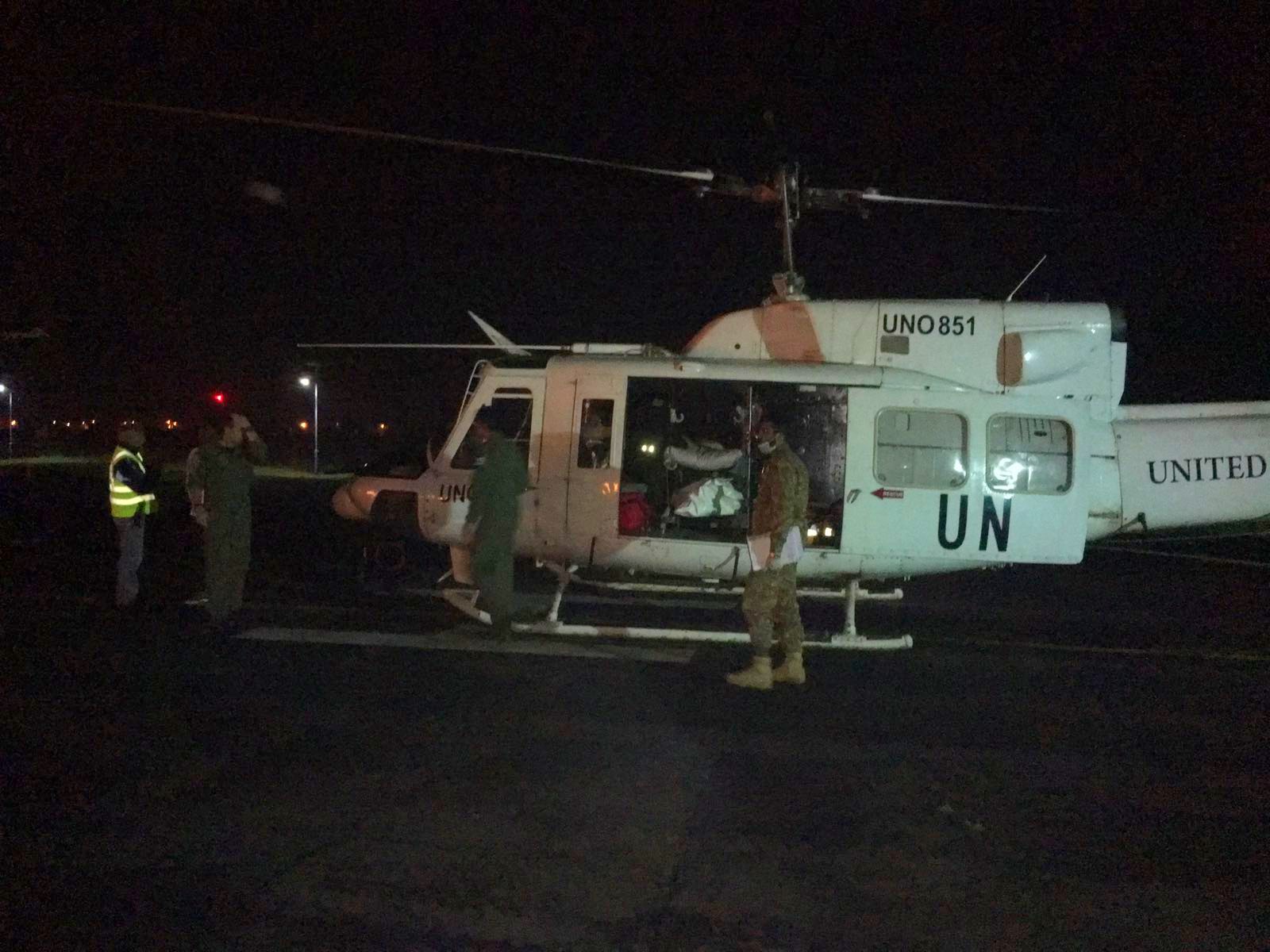 helicoptero de la UN